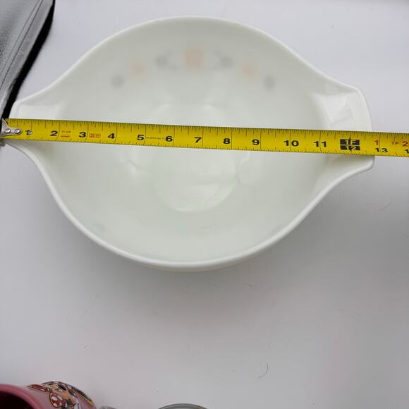 Vintage Pyrex 1963-67 Town & Country Cinderella 444 4qt Mixing Bowl Orange Brown - Picture 9 of 10